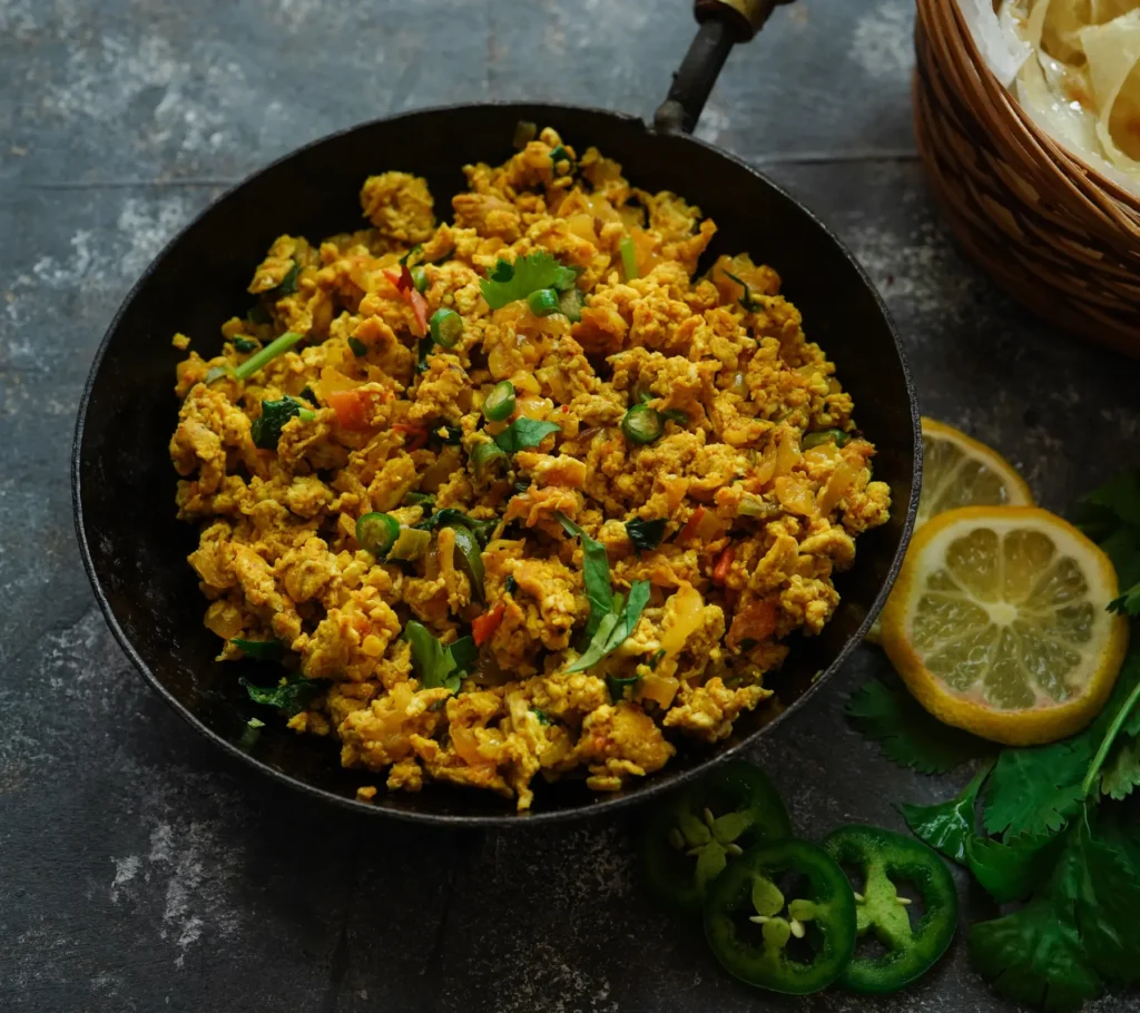 Egg Burji-spiced scrambled egg