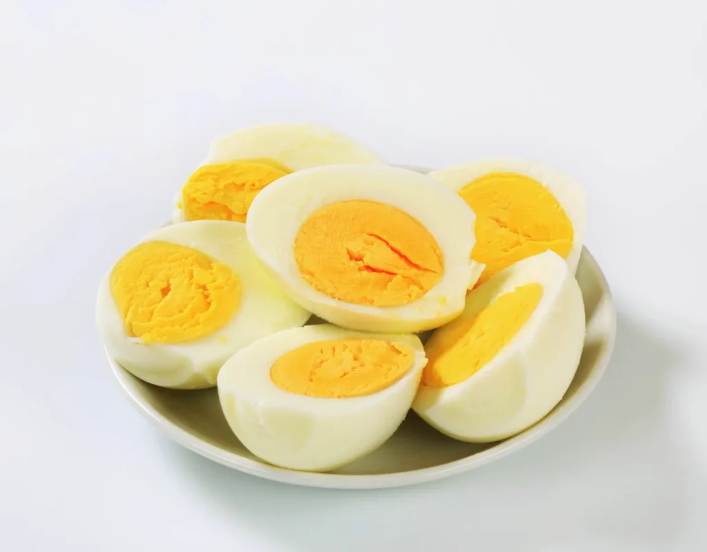 Hard boiled eggs