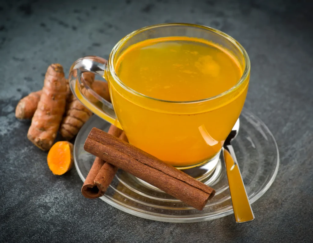 Turmeric Green tea shot