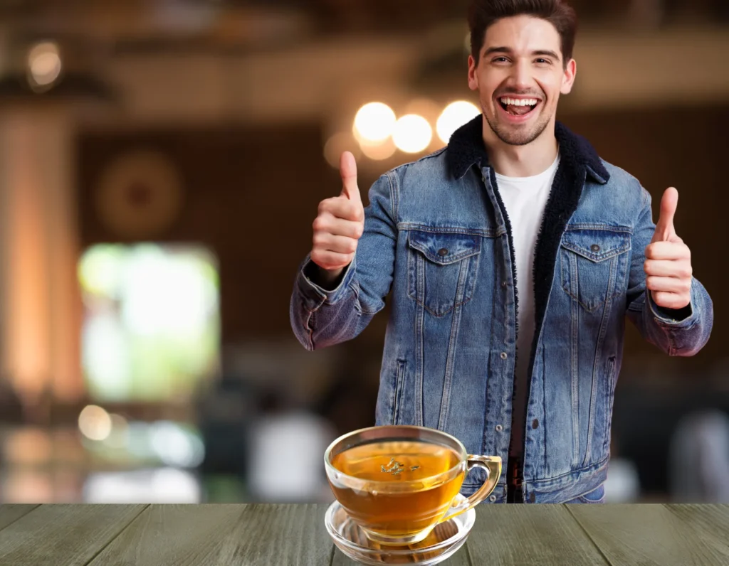 Your Green tea shot is ready